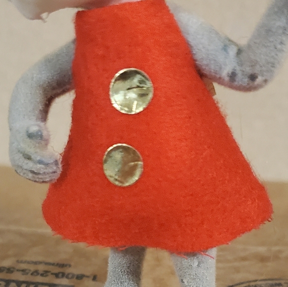 Vintage Flocked Honey Bunny Ornament - Picture 9 of 16